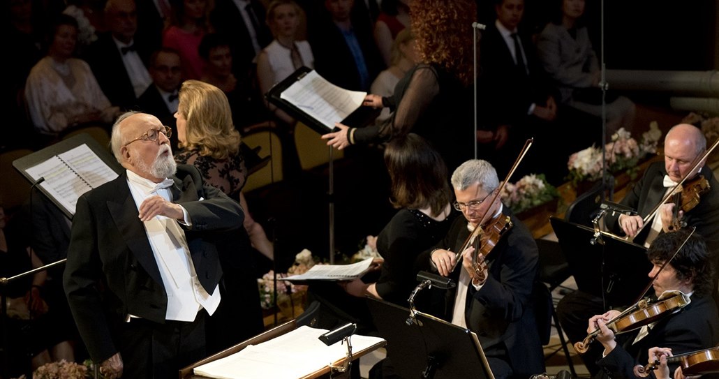 Skladatel a dirigent Krzysztof Penderecki řídil závěrečný koncert Pražského jara