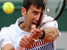 Novak Djokovič ve čtvrtfinále French Open.