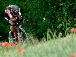 Richie Porte bhem asovky na Criterium du Dauphine