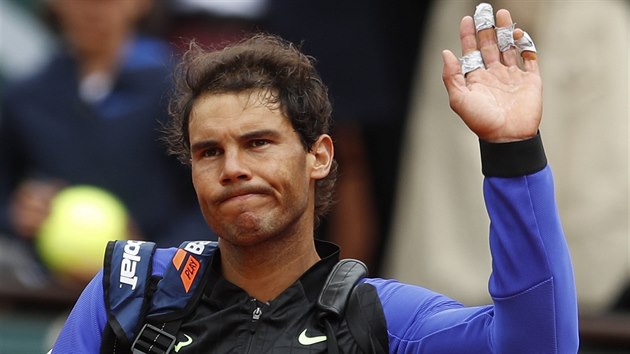 Španěl Rafael Nadal nebyl z postupu nadšený, mrzelo ho zranění jeho krajana.