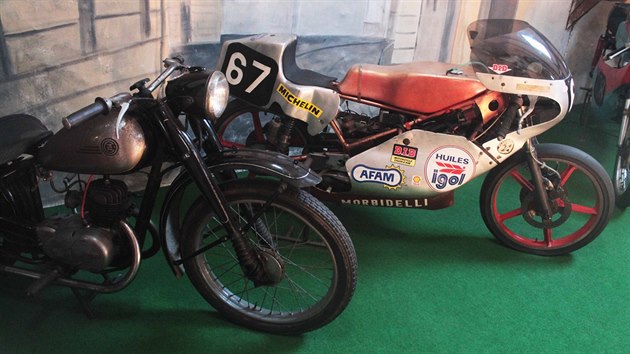 Muzeum historických motocyklů v Kašperských Horách na Klatovsku.