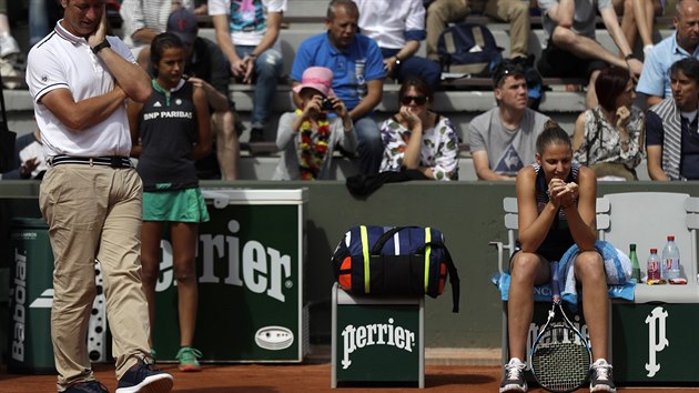 Karolna Plkov ped utknm 3. kola Roland Garros