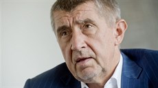 P�edseda hnutí ANO a bývalý ministr financí Andrej Babi� p�i rozhovoru s...
