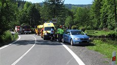 tyiadvacetiletý motorká na Vsetínsku nepeil pád do rybníka (3. ervna...