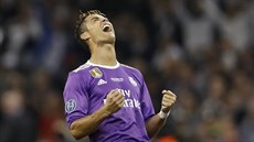 DOKÁZAL JSEM TO. Cristiano Ronaldo z Realu Madrid po triumfu v Lize mistr.