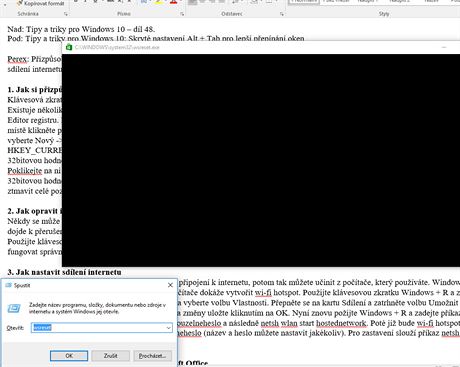 Tipy a triky pro Windows 10