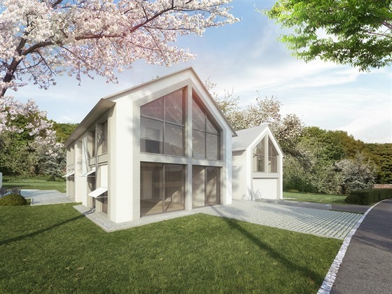 Obytná vila od architektky Evy Jiřičné