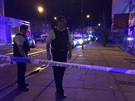 Policie uzavela oblast poblí Finsbury Park v Londýn (19. ervna 2017)