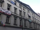 Budovy na rohu praských ulic Hybernská a Senováná obsadila 10. ervna skupina...
