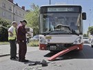 Na Masarykov td v Plzni se srazily dva autobusy. est lid skonilo v...