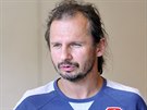Masér eských fotbalist Vladimír Mikulá.