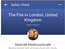 Facebook reaguje na poár domu v Londýn.