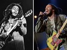 Bob Marley a jeho syn Ziggy Marley