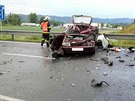 Dopravní nehoda u Lipníku nad Bevou, pi ní zemel jeden lovk