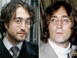 Sean Lennon a jeho otec John Lennon
