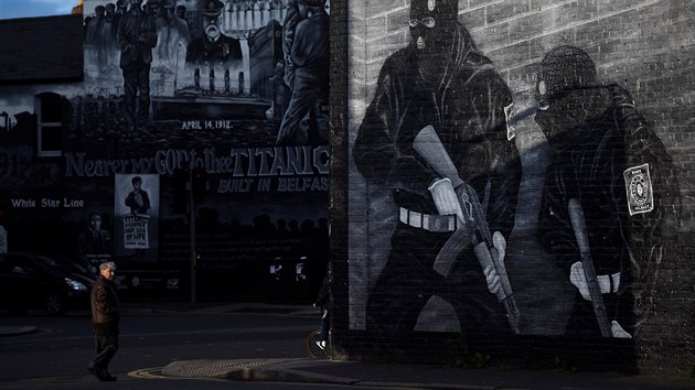 Unionistick graffiti v Belfastu (18. kvtna 2017)