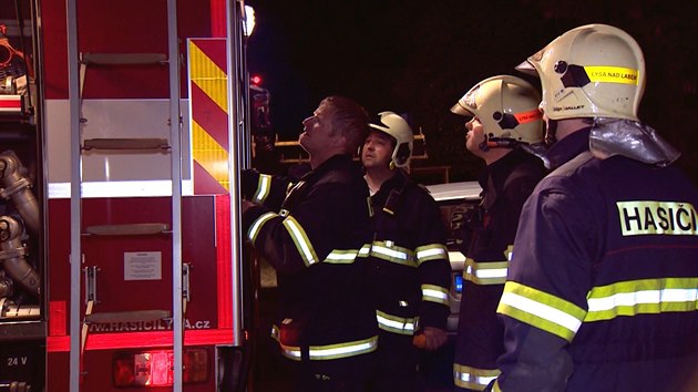 Po��r bytu v Lys� nad Labem (14.6.2017).