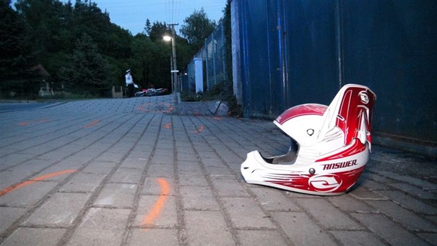 Na Kladensku havaroval motork, vn se zranil 
(16.6.2017).