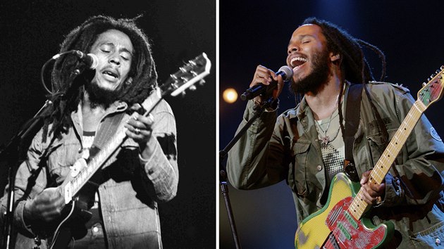 Bob Marley a jeho syn Ziggy Marley