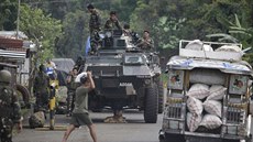 Boje filipínské s islamisty v Marawi (9. ervna 2017)