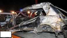 Nehodu u Dolního Poříčí řidič nepřežil. (15. 6. 2017)