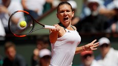 Simona Halepová returnuje ve finále Roland Garros.
