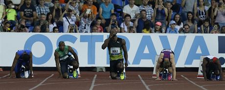 Usain Bolt ped poslednm zvod na Zlat trete v Ostrav.