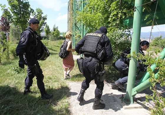 Aktivisté vnikli do dolu Bílina na Mostecku (24.6.2017)