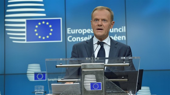 Donald Tusk na summitu Evropské unie v Bruselu (23. června 2017)