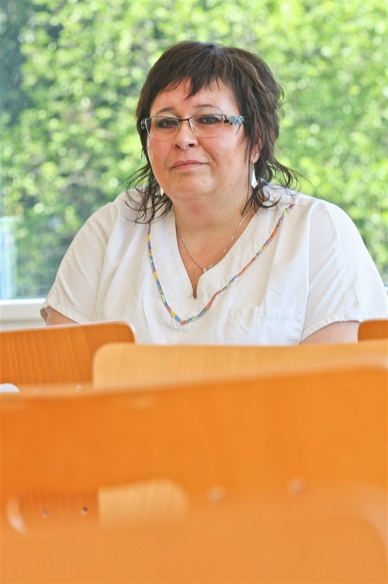 Daniela Machalová, vedoucí jídelny v Olomouci-Hejín, je denn vaí pro koly...