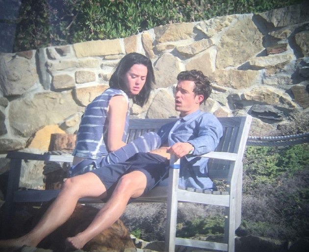 Katy Perry a Orlando Bloom (Malibu, 16. b�ezna 2016)