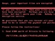 Screenshot potae zavirovanho novou verz ransomware Petya