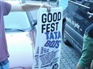 erný výlep plakát na festival Goodfest v Karlových Varech.