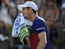 Britský tenista Andy Murray vypadl na turnaji v Queen's Clubu neekan u v...