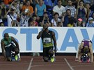 Usain Bolt ped posledním závod na Zlaté trete v Ostrav.