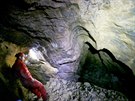 Nvtvnky jeskyn Bertalnka v Moravskm krasu ek ada tunel. Nejastji...