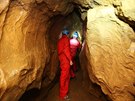 Nvtvnky jeskyn Bertalnka v Moravskm krasu ek ada tunel. Nejastji...