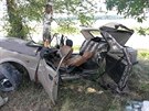 Při nehodě zemřel sedmdesátiletý řidič Škody 120. Ze silnice sjel při...