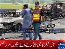 V Pákistánu se po nehod vznítila cisterna