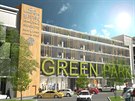 Chystan� obchodn� centrum Green Park v Bene�ov�.