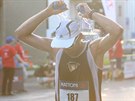 Bci na trati olomouckého plmaratonu 2017, který opt provázely teploty na...