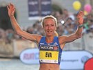 eka Eva Vrabcová-Nývltová na olomouckém plmaratonu 2017 o tém ti minuty...