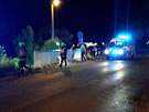 Na konci kvtna hasii zasahovali u dopravní nehody policejního BMW v...