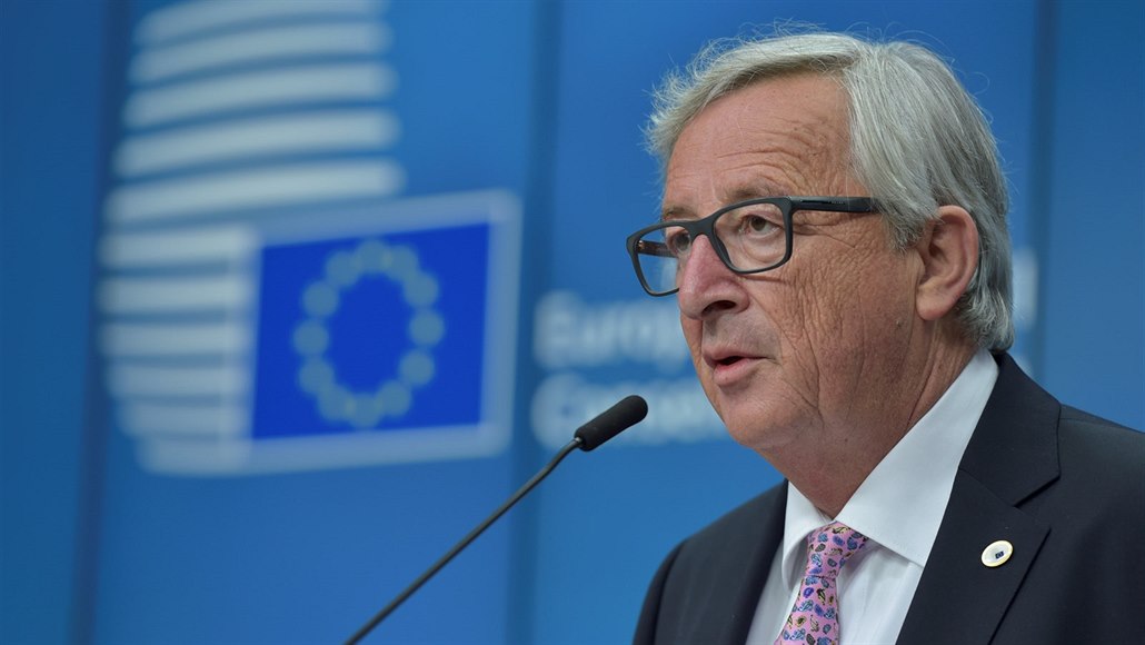 Jean-Claude Juncker na summitu Evropské unie v Bruselu (23. �ervna 2017)