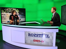 Motocyklov zvodnk Kamil Holn v diskuznm poadu Rozstel na iDNES.cz