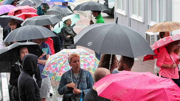 V hotelu Thermal zaal prodej festival pass a vstupenek na filmy 52. ronku Mezinrodnho filmovho festivalu Karlovy Vary.