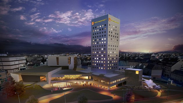 Hotel Clarion v roce 2020.