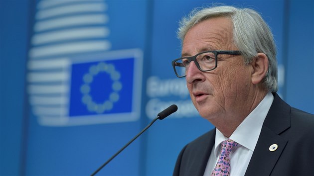 Jean-Claude Juncker na summitu Evropsk unie v Bruselu (23. ervna 2017)