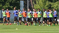 Fotbalisté Olomouce na za�átku letní p�ípravy.