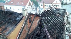 V Cetkovicích na Blanensku hoela stecha hospody, koda pesahuje milion korun...